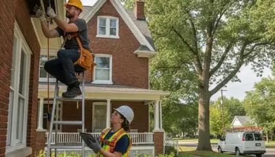 Milwaukee, WI plumber repairing a pipe for a plumbing service call