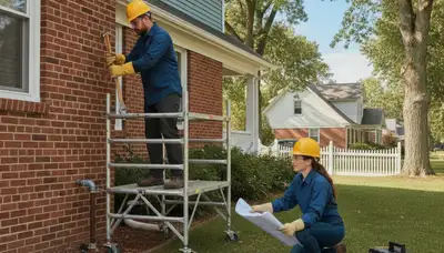 Milwaukee, WI plumber repairing a pipe for residential plumbing service
