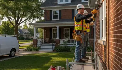 Milwaukee WI plumber repairing a pipe for a plumbing service call