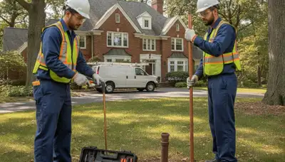 Milwaukee, WI plumber repairing a residential pipe for plumbing service