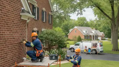 Milwaukee, WI plumber repairing a pipe for residential plumbing service