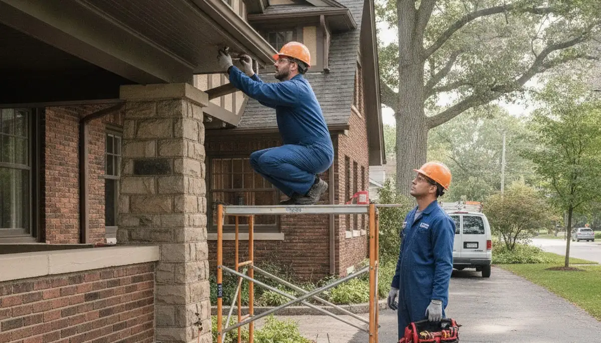 Milwaukee, WI plumber repairing a pipe for a residential plumbing service call