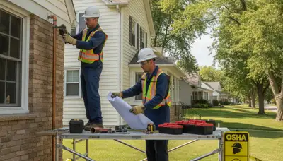 Milwaukee WI plumber repairing a residential pipe for fast plumbing service