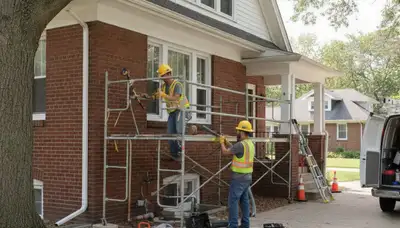 Milwaukee, WI plumbers repairing a plumbing leak for a local home service call