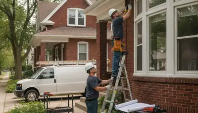 Milwaukee, WI plumber repairing a pipe for a local plumbing service