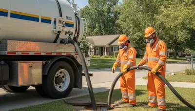 Milwaukee, WI plumber providing septic pumping service for residential plumbing maintenance